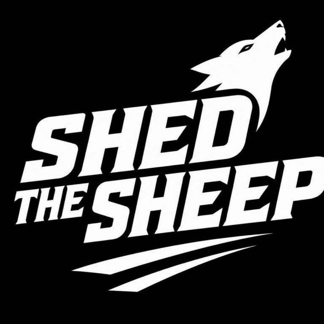 Shed the Sheep — white wolf logo